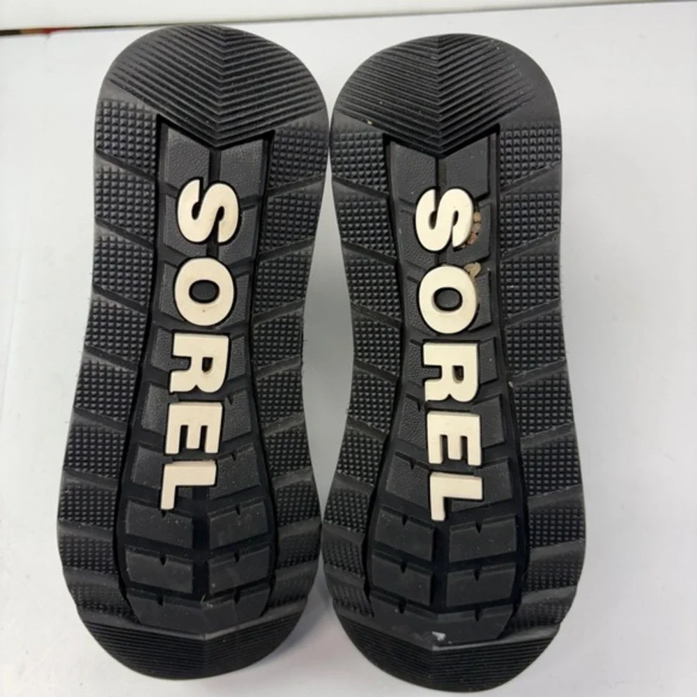 Sorel Youth Whitney II Size 4 Joan Lace Waterproof Winter‎ Boot Black